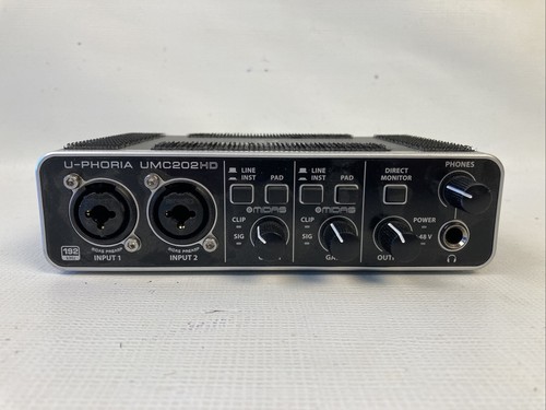 Behringer U-PHORIA UMC202HD 2-Channel, 24-Bit/192 kHz USB Audio Interface EUC