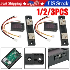 DC 0-100V 50A Voltmeter Ammeter LED-Dual Digital Volt Amp Meter Gauge W/ Shunt`