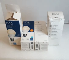 4 x Ring A19 Smart LED Bulb White *Requires Ring Bridge To Use* Works With Alexa