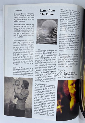 Christof Kohlhofer Vogue Interzone Special Simulated Edition Zine 1999 SIGNED - Picture 3 of 22