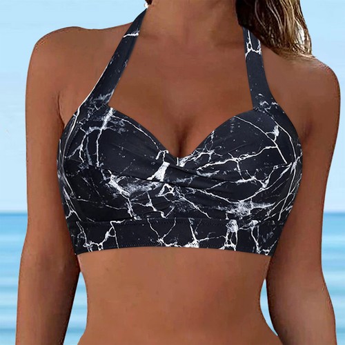 Women Lace Up Swimwear Tops Underwire Full Coverage Bikini Top Push Up Swim New - Bild 70 von 78