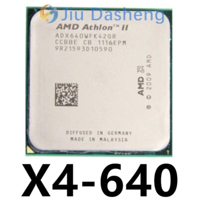 AMD Athlon II X4 640 Quad-Core CPU ADX640WFK42GM 3GHz Socket AM3 ...