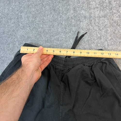 Pantalones Cortos Kooga Rugby Algodón Pesado Negro Cintura Elástica Grande Sudor Gimnasio - Imagen 7 de 8