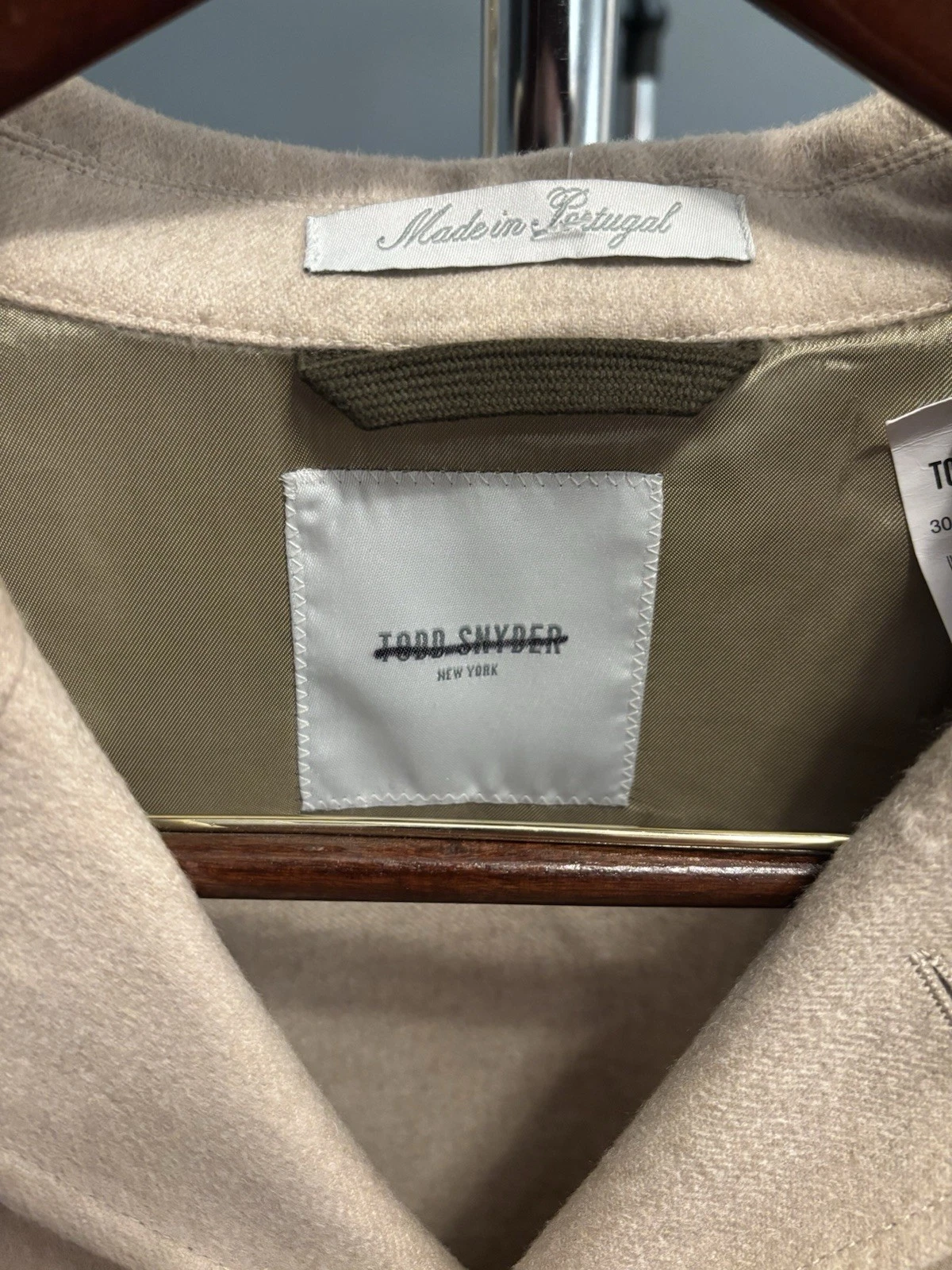 NWT Todd Snyder 100% Italian Cashmere Two-Pocket Overshirt Shacket XL MSRP $1398 - product detail image 6