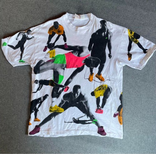 T-shirt Nike Bo Jackson 1992 XL bianca orlo punto singolo ottime condizioni vintage - Foto 3 di 7