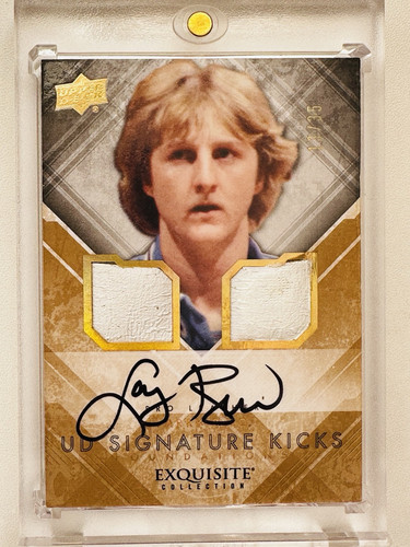 2013 Larry Bird UD Squisita firma calci auto patch /35. Raro - Foto 1 di 8