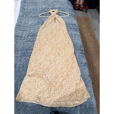 Show me your Mumu Yellow Halterneck Maxi Dress - Size XS - BNWT
