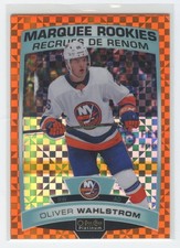 2019-20 OPC Platinum Oliver Wahlstrom #176 Orange Checkers /25 RC Rookie