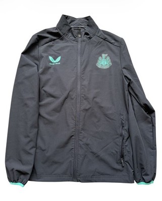 Newcastle United Full Zip Castore Trainingsjacke Mantel wasserdicht Größe Small
