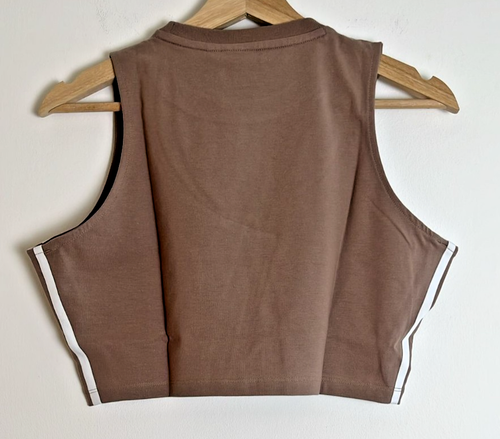 ADIDAS - TOP MUJER SIN MANGAS - TALLA L - MARRÓN - Imagen 3 de 7