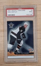 2001-02 Pacific Vanguard RC #3 Dany Heatley Atlanta Thrashers - PSA 9 MINT