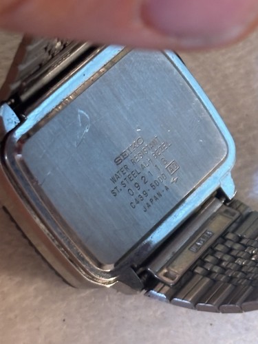 Rare Seiko C439-5000Chronograph LCD Calculator 80's Watch Excellent No Res! - Picture 4 of 8
