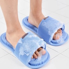 Magic Foot Wash Slippers All-round Bristle Non-slip Silicone Exfoliating Massage