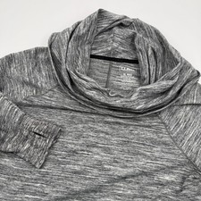 L.L.Bean Cozy Cowl Neck Pullover Sweatshirt Gray Women  s XL Long Sleeve Pockets