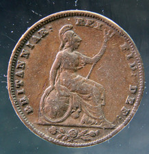 Great Britain, Farthing, 1837 copper coin, William IV