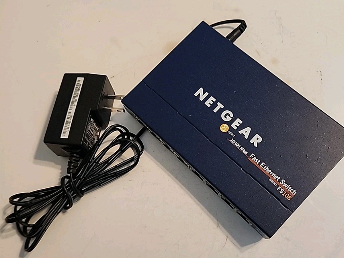 NETGEAR ProSafe FS108PAU スイッチングハブ NETGEAR ProSafe 8 Port 10/100 Mbps POE Fast Ethernet Switch FS108