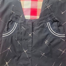 Vtg 90s Le Coq Sportif Joggers M Black Geometric Star Print Blokecore Track Pant
