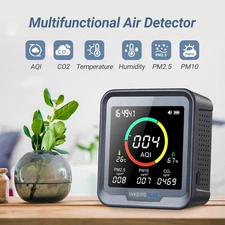 INKBIRDPLUS 6-in-1 Indoor Air Quality Monitor, Detects CO2, PM2.5, PM10, AQI,...