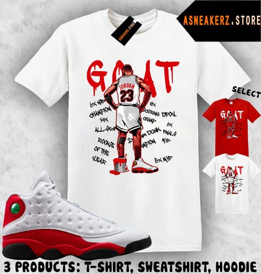 #ad Tee Shirt Matching AJ 13 Chicago 2026 To Match Sneaker MJ Goat T Shirt $21.89
