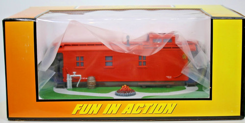 MTH RailKing 30-90013 Yarda Oficina Caboose con Luces Fuego Calibre O Nuevo en Caja | Zustand: New