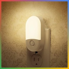 Dimmable LED Night Light 2 Pack Automatic Dusk Dawn Sensor Soft White