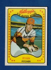 NOLAN RYAN 1981 Kellogg's #6 Houston Astros 3D Card NM-Mint Condition No Cracks!