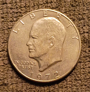 1972 Eisenhower $1 Dollar Type 1 Business Strike Philadelphia KM#203