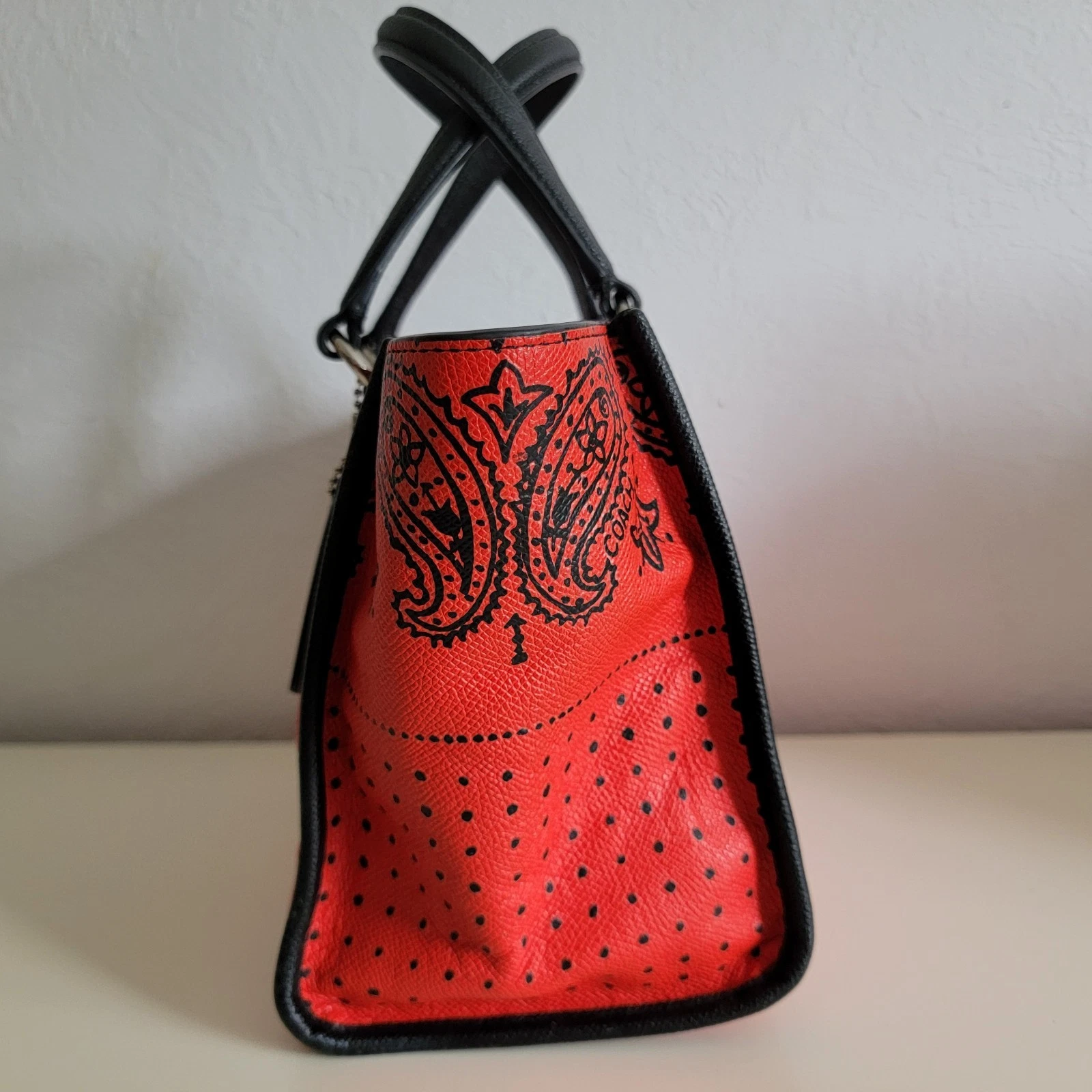 Borsa a tracolla Coach Crosby MINI in pelle stampata incrociata