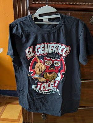 El Generico ''¡Ole!'' Luchador Graphic Black Wrestling T-Shirt