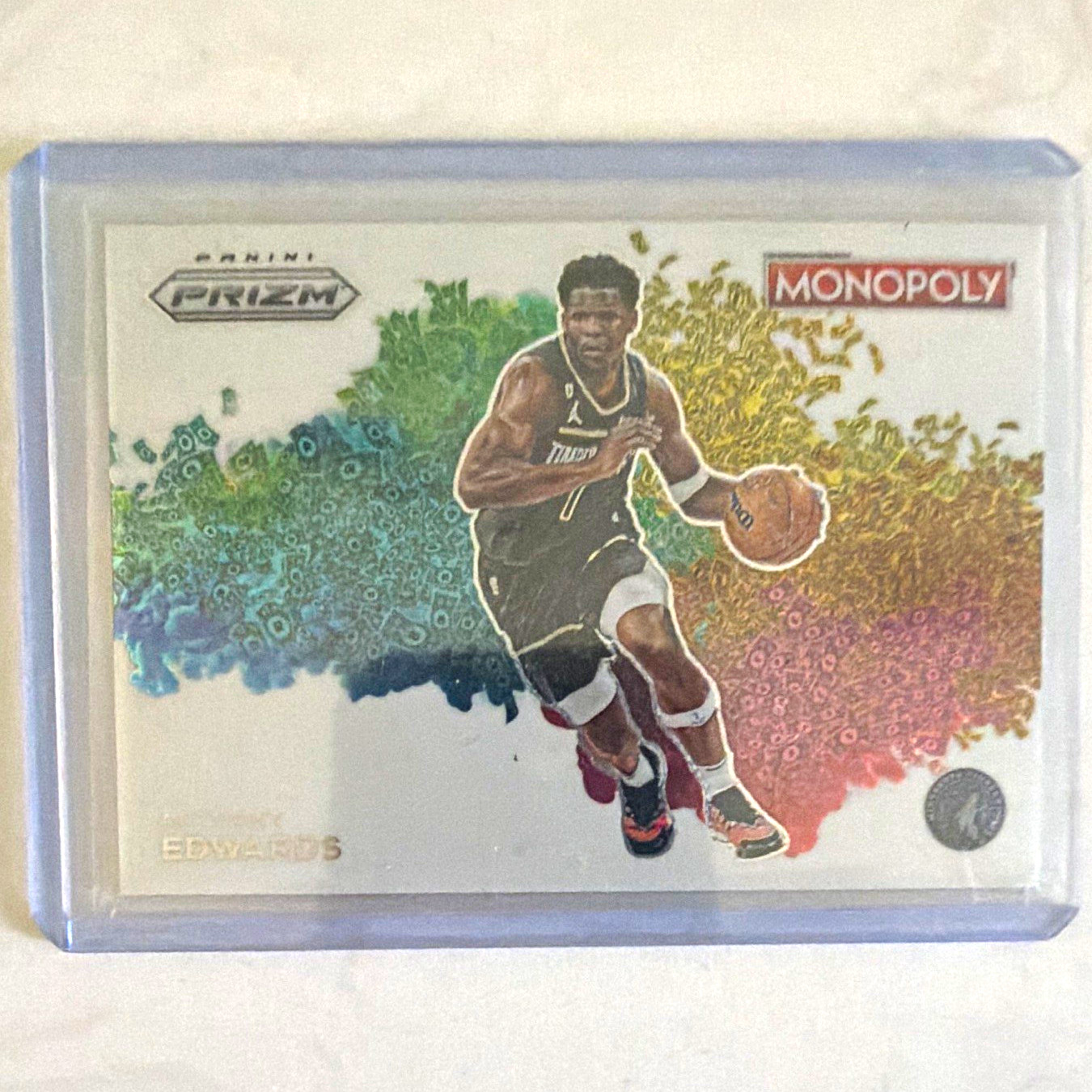 Panini 2023-24 Prizm Basketball Monopoly Money Blast Anthony Edwards MB-15