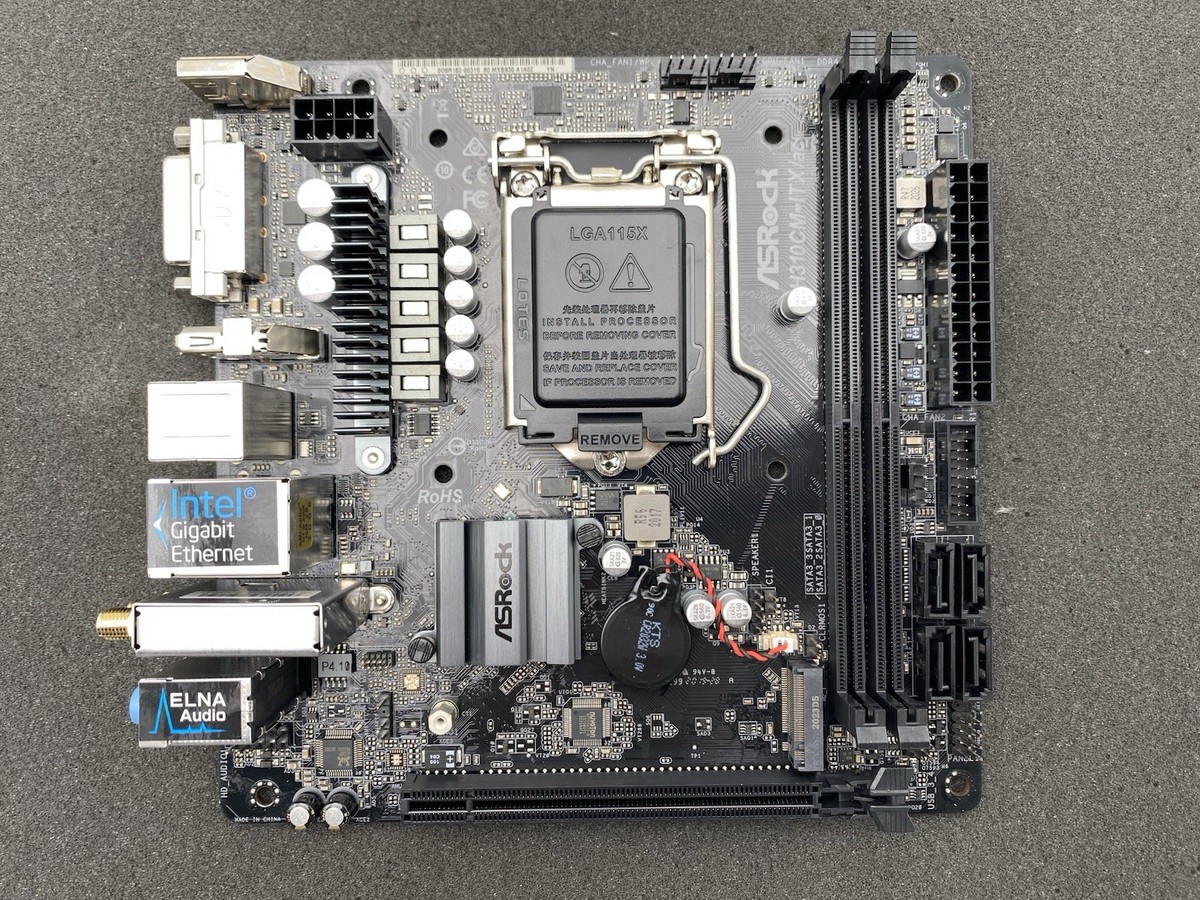 B35507 O-04090 ASRock H310CM-ITX/ac + Core i3-8100 + 16GB LGA1151