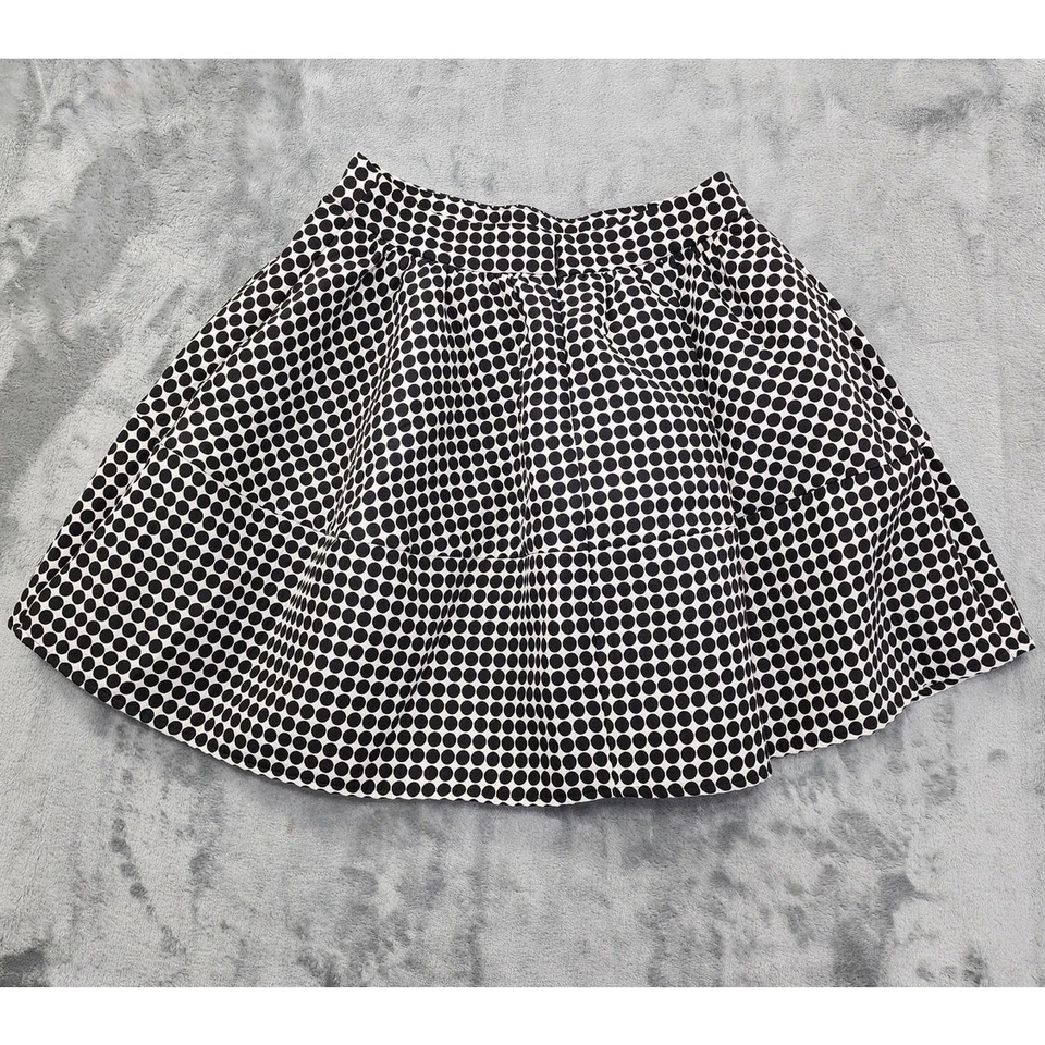 Minifalda Express Lunares Línea A Talla 4 Negra Blanca Rockabilly Retro Acampanada Foto 2 de 4