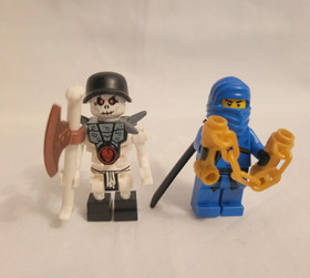 Lego Skull Motorbike 2259 Ninjago Jay 100% Complete Set Golden Weapons Skulkin