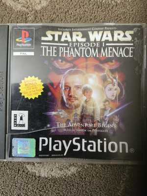 STAR WARS PHANTOM MENACE PLAYSTATION 1 PS1 PS2 SELTEN HÜLLE BESCHÄDIGT