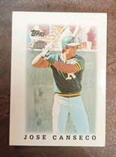 1988 Topps Major League Leaders Minis #30 Jose Canseco NM/MT