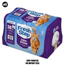 Fresh Step Odor Shield Multi-Cat Scented Clumping Cat Litter, Febreze Freshness,