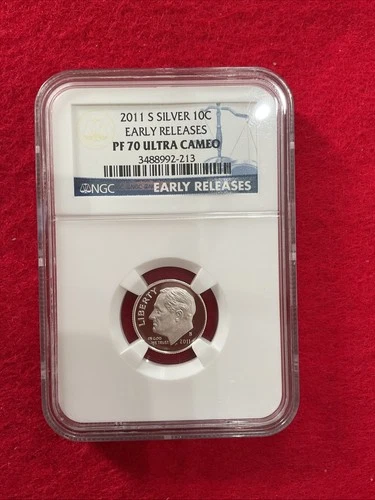 2011 S Roosevelt Dime, NGC EARLY RELEASE PF70 ULTRA CAMEO