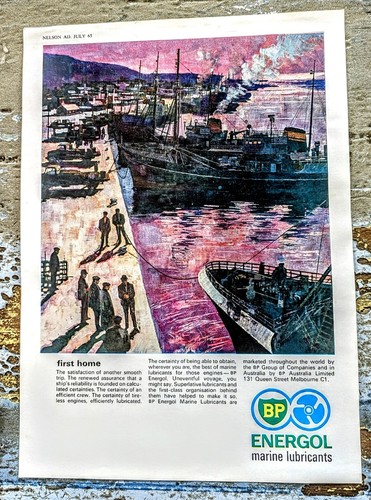 11 British Petroleum BP Shipping Advertising Paintings/Prints & Letterhead 1965 - Picture 7 of 12