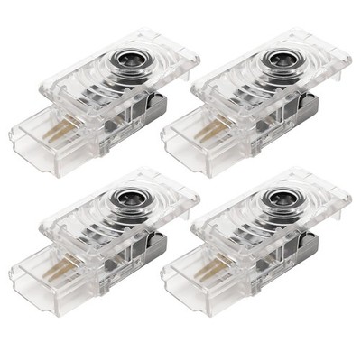 4 Pack Replacement Car Door LED Lights, Projector Puddle Lights Clear 