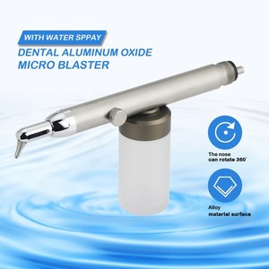 Dental Alumina Air Abrasion Polisher Sandblaster 4 Holes Prophy Gun With Water
