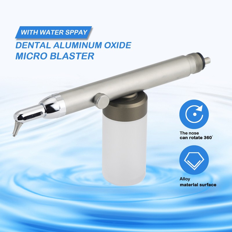 Dental Alumina Air Abrasion Polisher Sandblaster 4 Holes Prophy Gun With Water