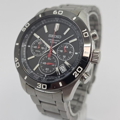 Seiko Mens Stainless Steel Chronograph Quartz Watch 6T63-00G0 | eBay