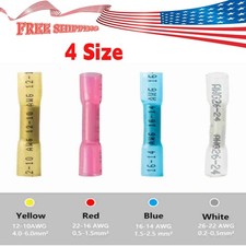 Waterproof Heat Shrink Butt Wire Splice Seal CTerminals 22-10AWG onnectors Crimp