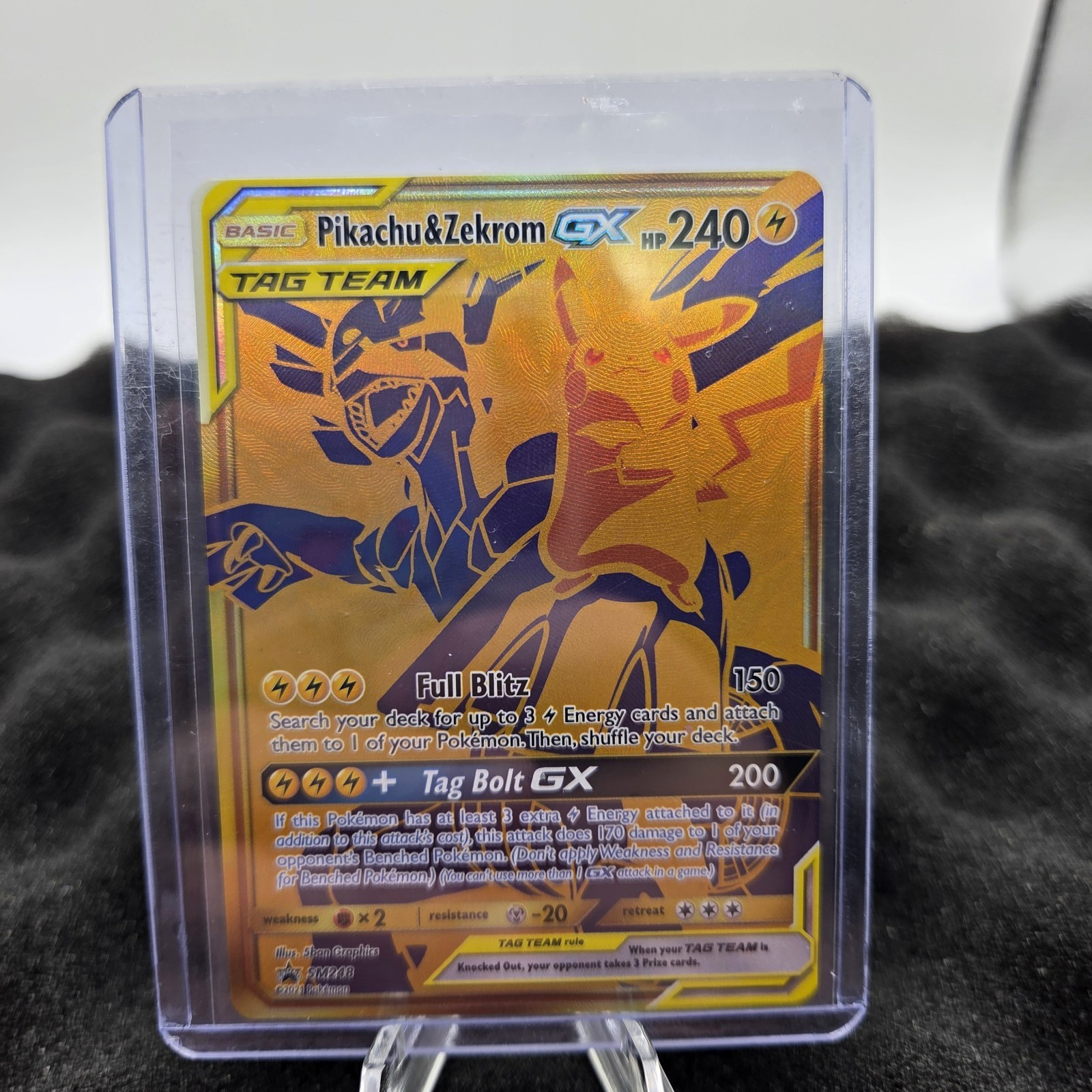The Pokémon Company Pikachu & Zekrom GX SM248 SM Promo Holo ENG 240HP