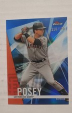 2017 Topps Finest - Buster Posey #83 Blue Refractor /150