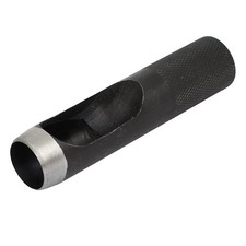 Leather Gasket Strap Belt Hollow Hole Punch Hand Tools Black 19mm Dia