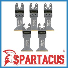 5x Spartacus 45x40mm Bi-Metal Titanium Multi Tool Plunge Metal Cutting Blade