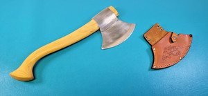 Italian Maniago Model Brevettato INOX Italy Axe Tomahawk Hatchet + Sheath TR869