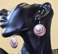 Northwest Coast Native Art stunning Salmon Egg Copper earrings