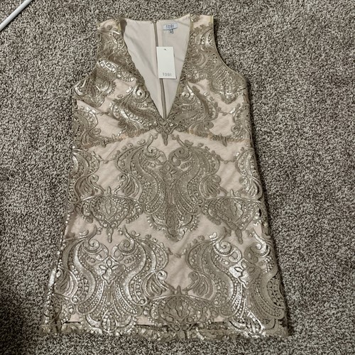 Tobi Xs Dress NWT plunge V-neck